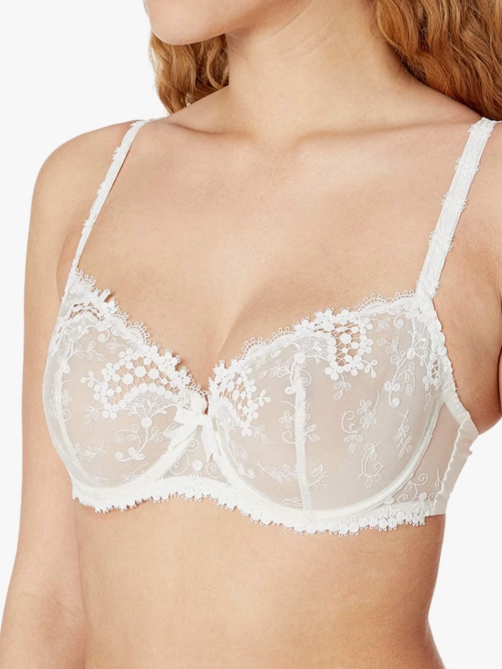 NWT $140 Simone Perele Women’s Wish Demi Lace Cup Bra